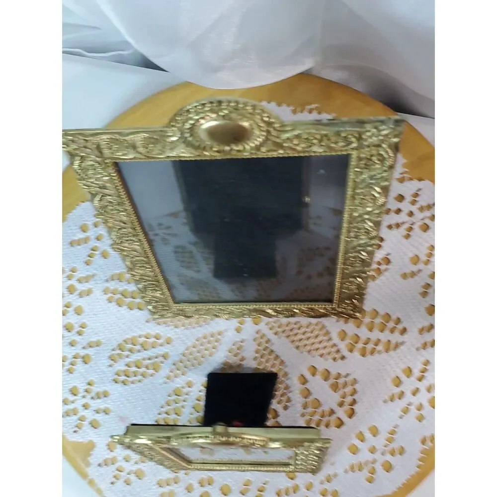 Vintage or Antique Style Ornate Gold Colored Picture Frames 2 in the set